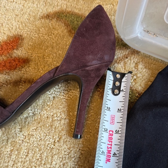 Vince Women's Rich Brown Suede Heels - Picture 3 of 9